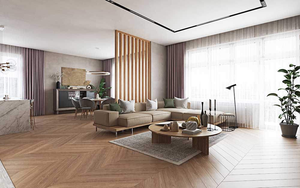 Spacious bedroom design at BPTP Surajkund Faridabad